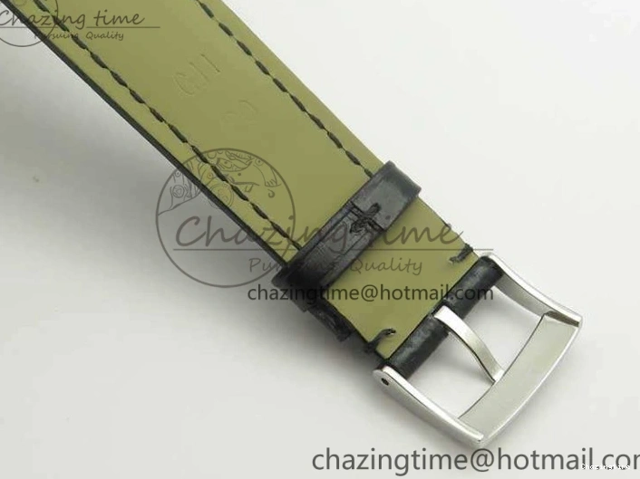 0227 FashionForward De Ville SS MK 1:1 Best Edition White Dial SS Markers On Leather Strap Miyota 9015 V 8077